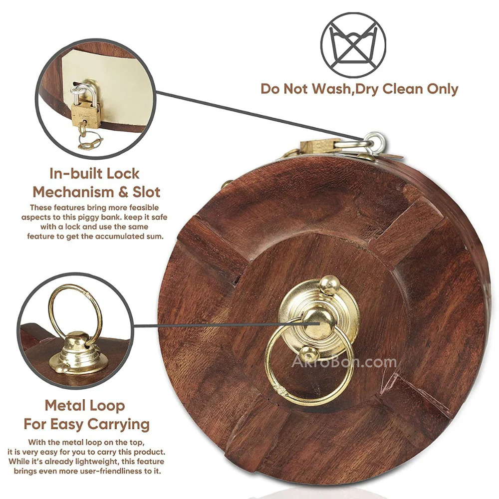 Water Tank Wooden Handicraft Money Bank