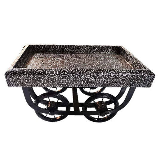 Printed Thela Cart Wheel Wooden Tray