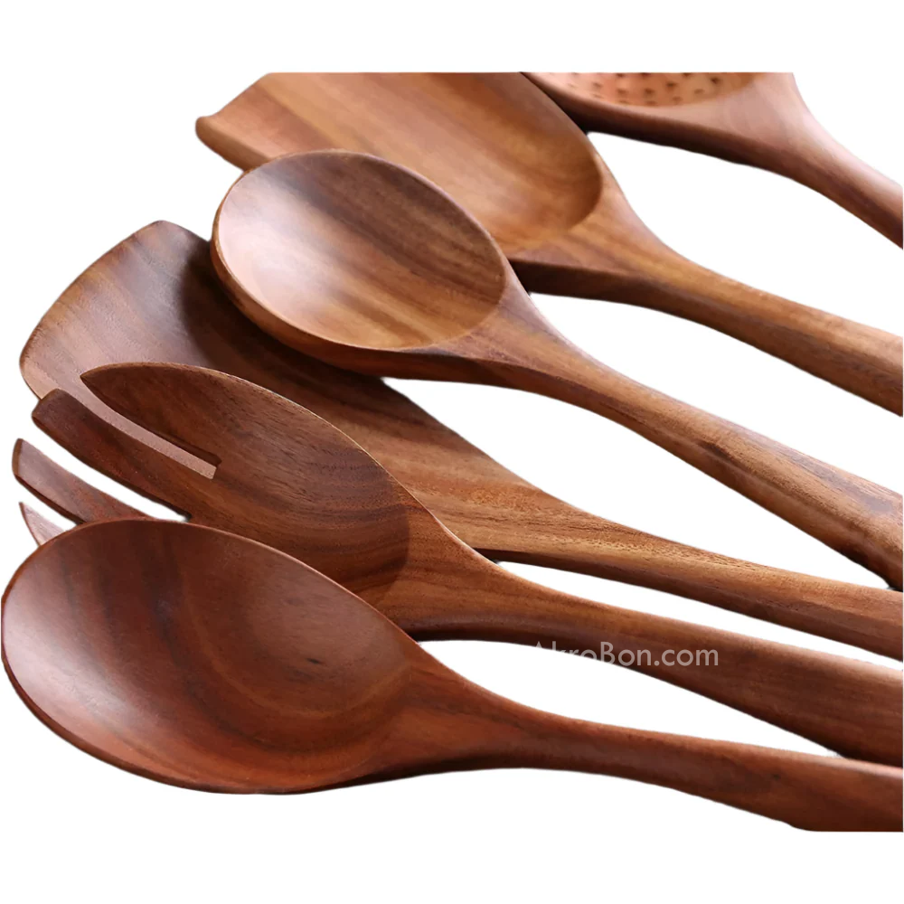 Wooden Kitchen Tools Set of 6 Pcs