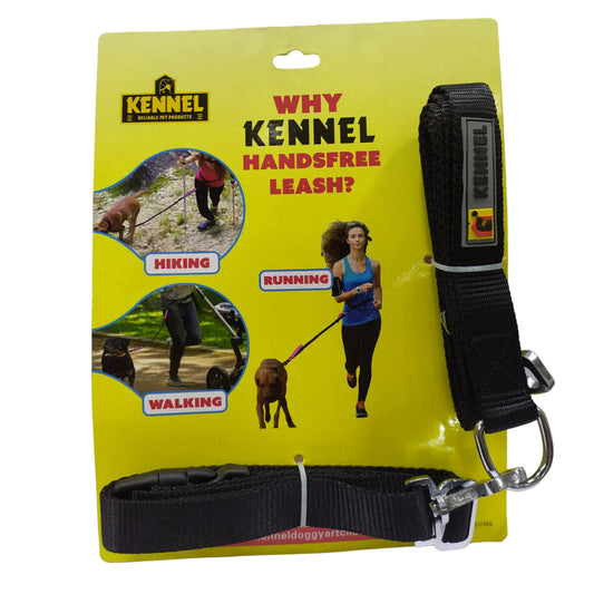 Kennel Flexi Nylon Hands Free With Adjustable Waist Belt