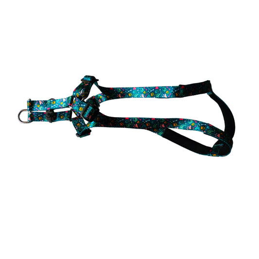 Kennel Padded Printed Adjustable Harness (W = 3/4 Inch)