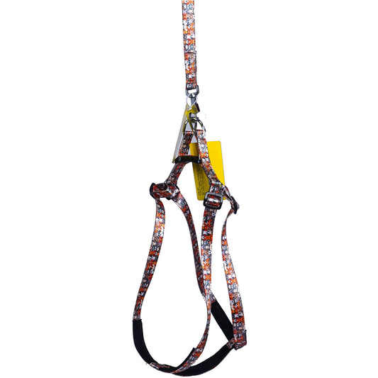 Kennel Printed Padded Click Lock Adjustable Harness