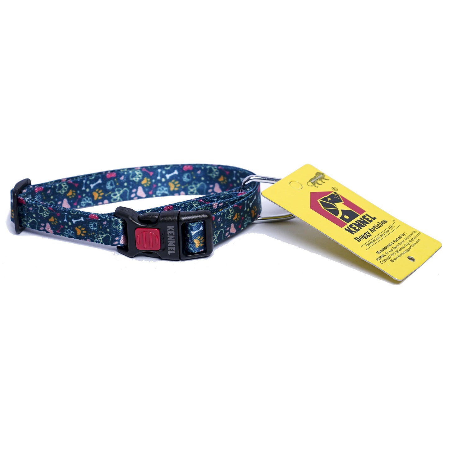 Kennel Printed Adjustable Click Lock Collar ASST. 6 Pcs Header