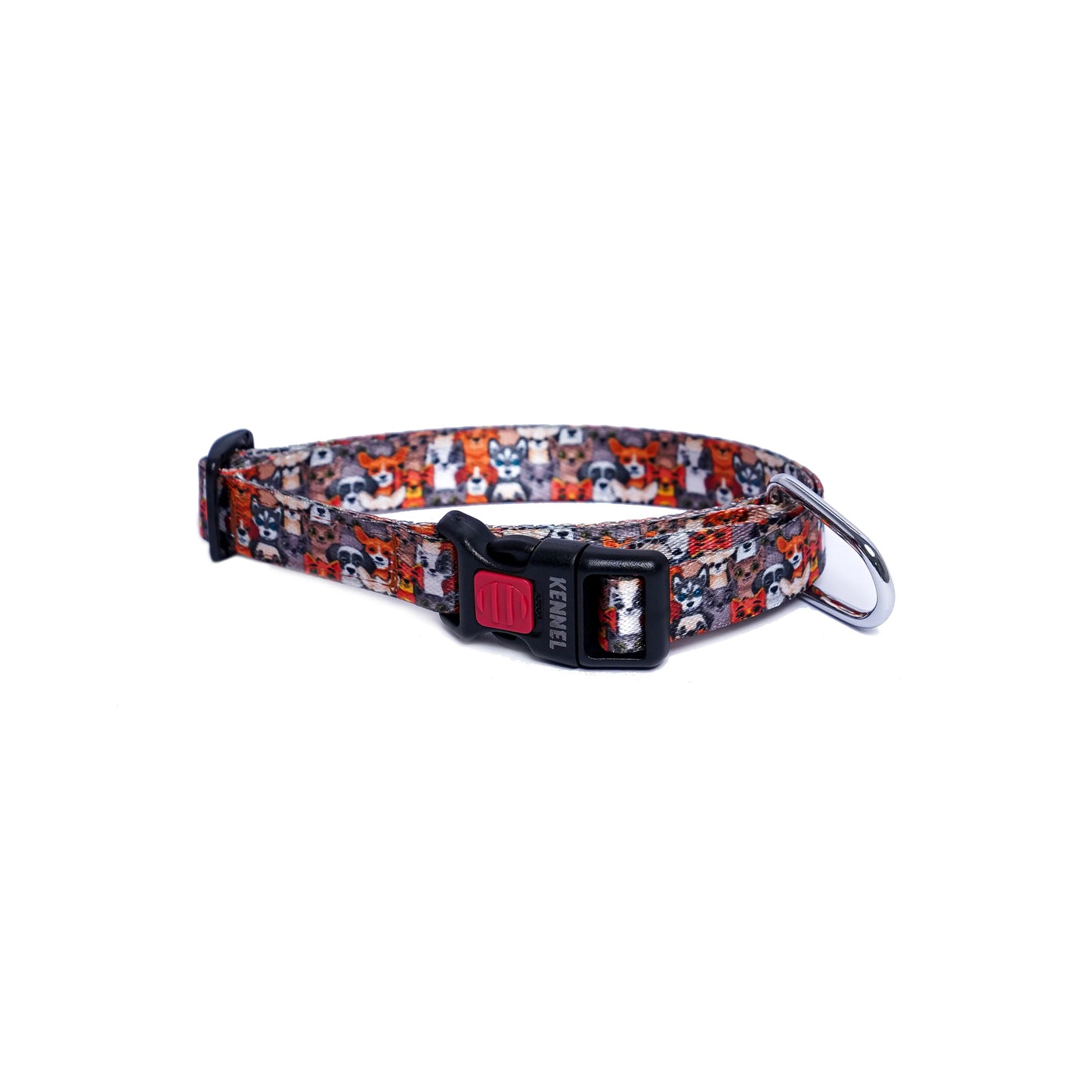 Kennel Printed Adjustable Click Lock Collar ASST. 6 Pcs Header