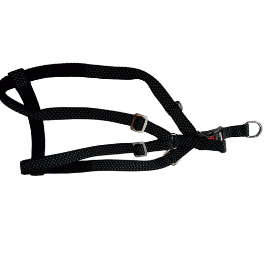 Kennel Premium All Over Reflective Padded Nylon CL Adjustable Harness (W = 3/4" Inch)