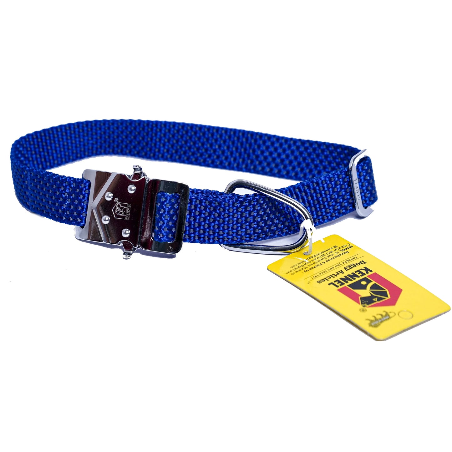 Kennel Premium All Over Reflective Nylon M.S.Click Lock Collar (W = 1")