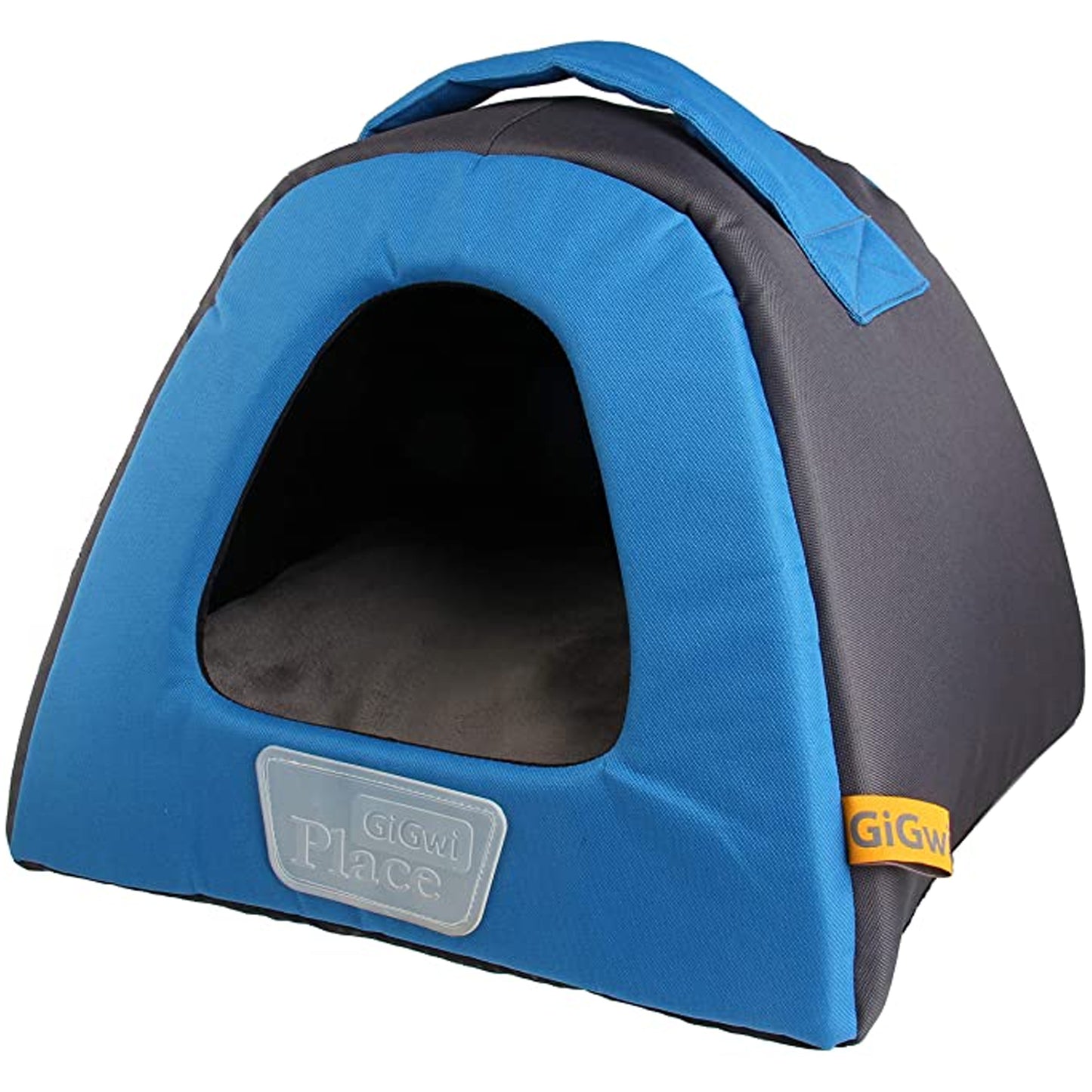 Gigwi Blue & Gray Canvas Plush TPR Place Pet House For Dogs & Cats