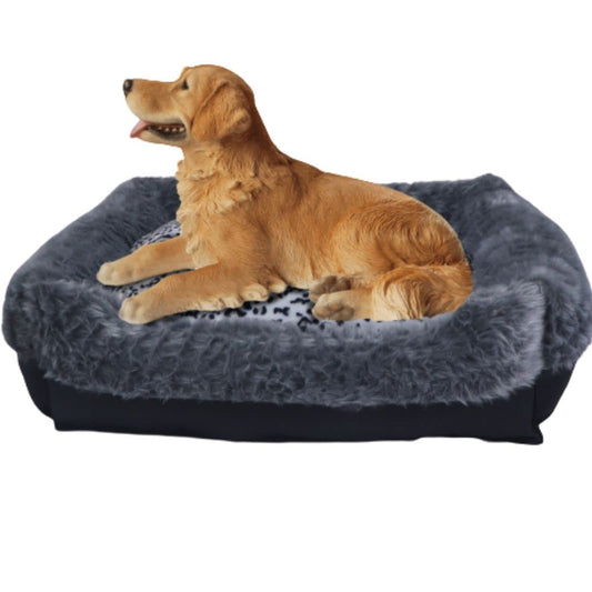 Grey Fur-Pet Royale Premium Detachable Big Dog Bed