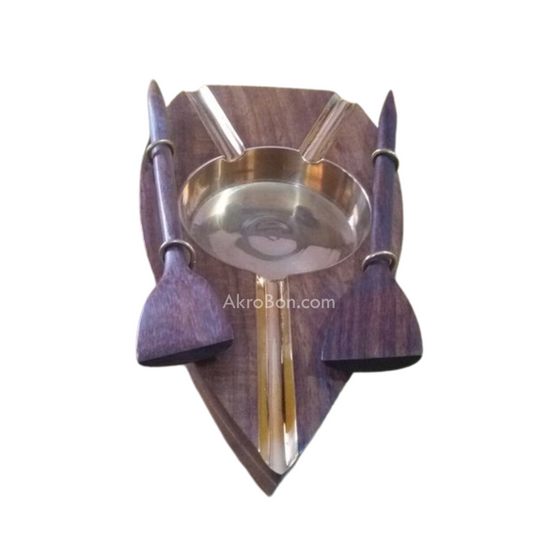 Boat Shaped Wooden Handicraft Ashtray