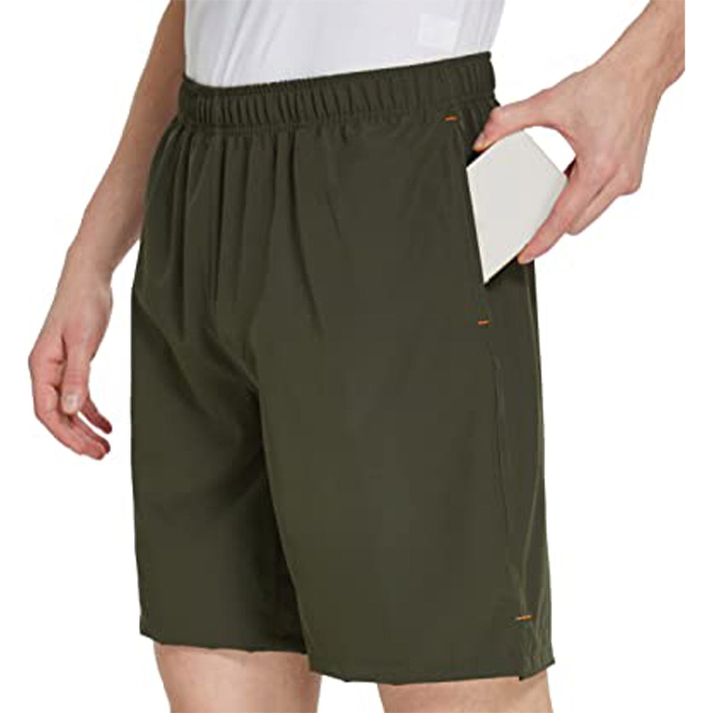 Azlax Mens Shorts Dark Green