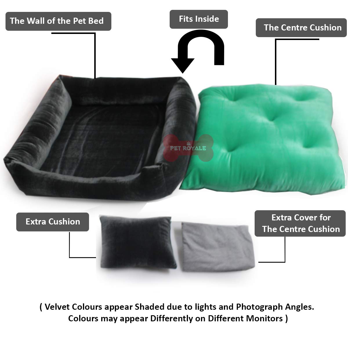 GreyGreen - Pet Royale Big Dog Bed