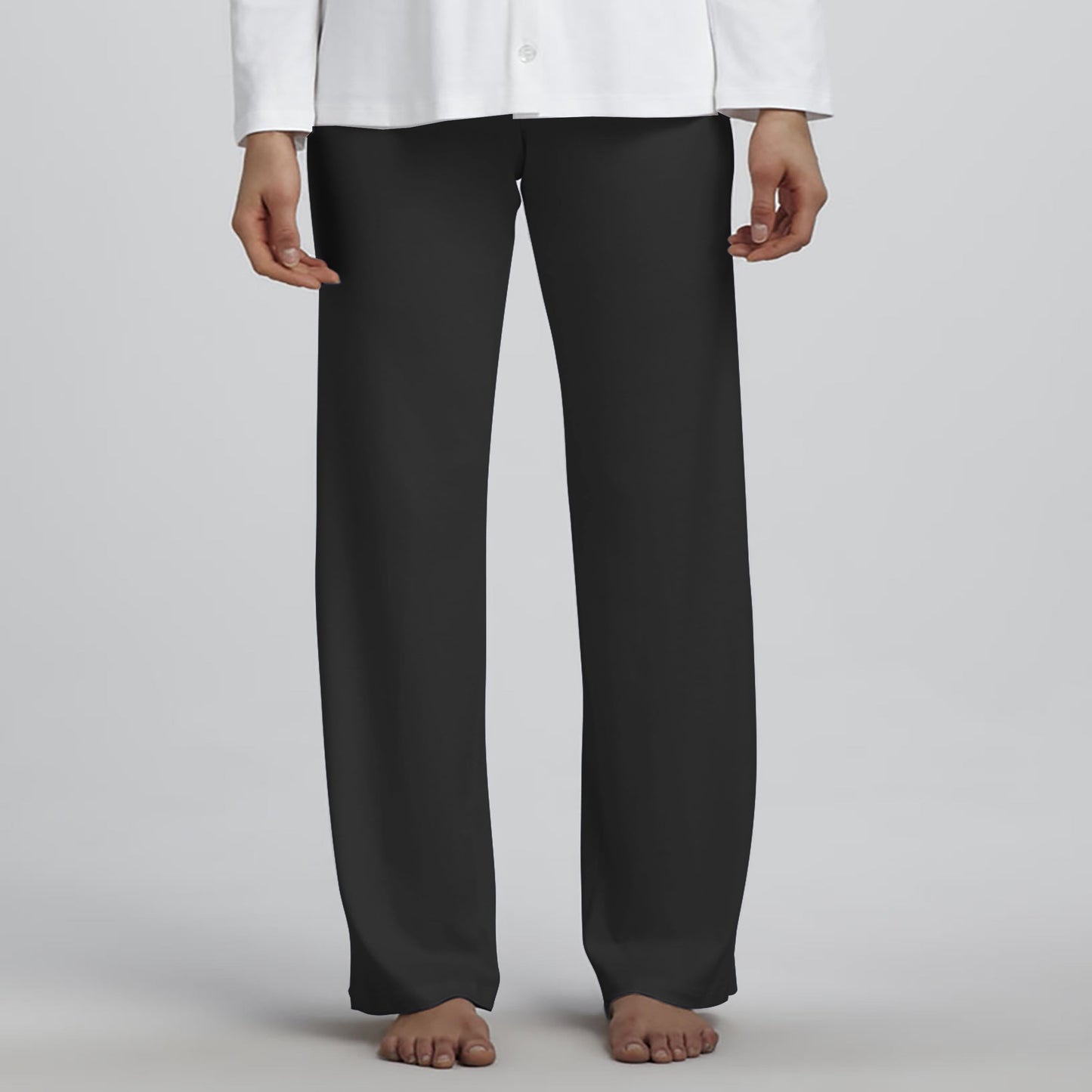 Azlax Mint Star Black 100% Cotton Pajama Sets - Tshirt + Pajamas