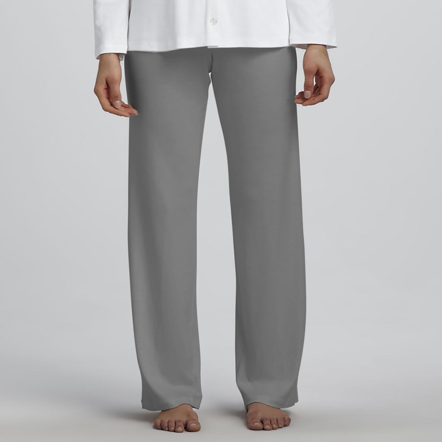 Grey 100% Cotton Pajama Pants