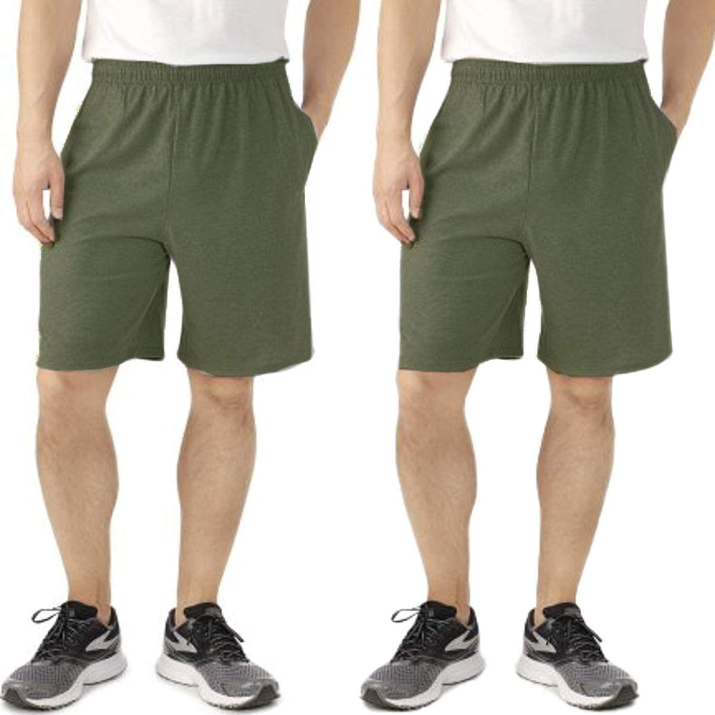Azlax Mens Shorts Olive - Set of 2