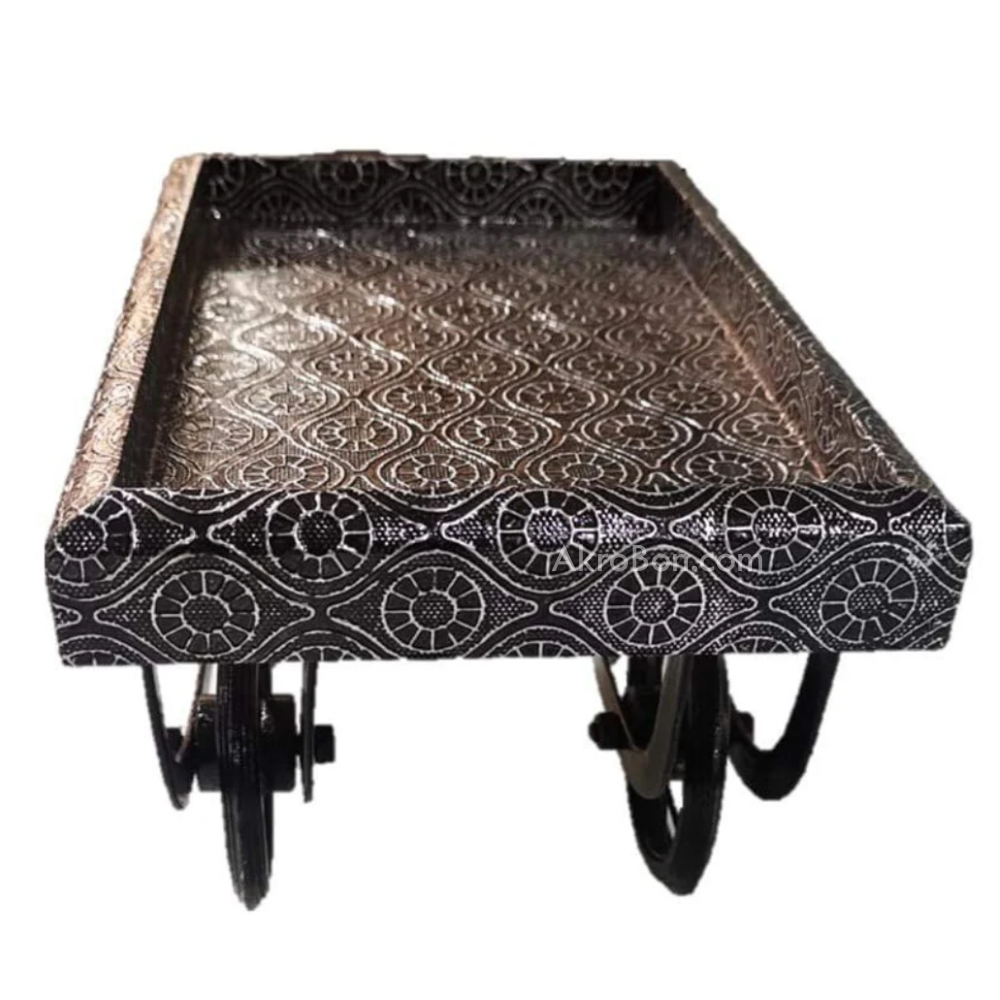 Printed Thela Cart Wheel Wooden Tray