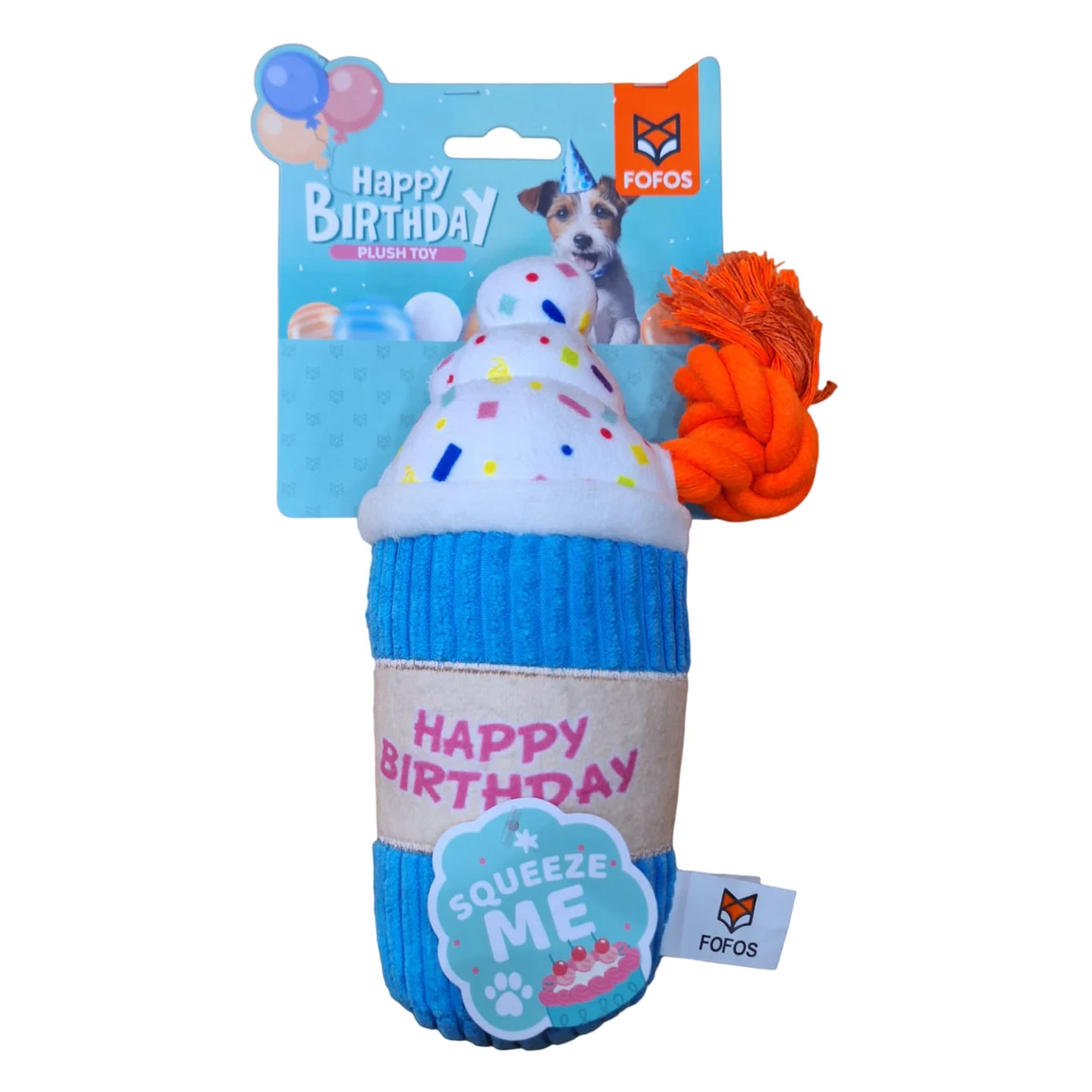 Fofos Birthday Drink Dog Toy