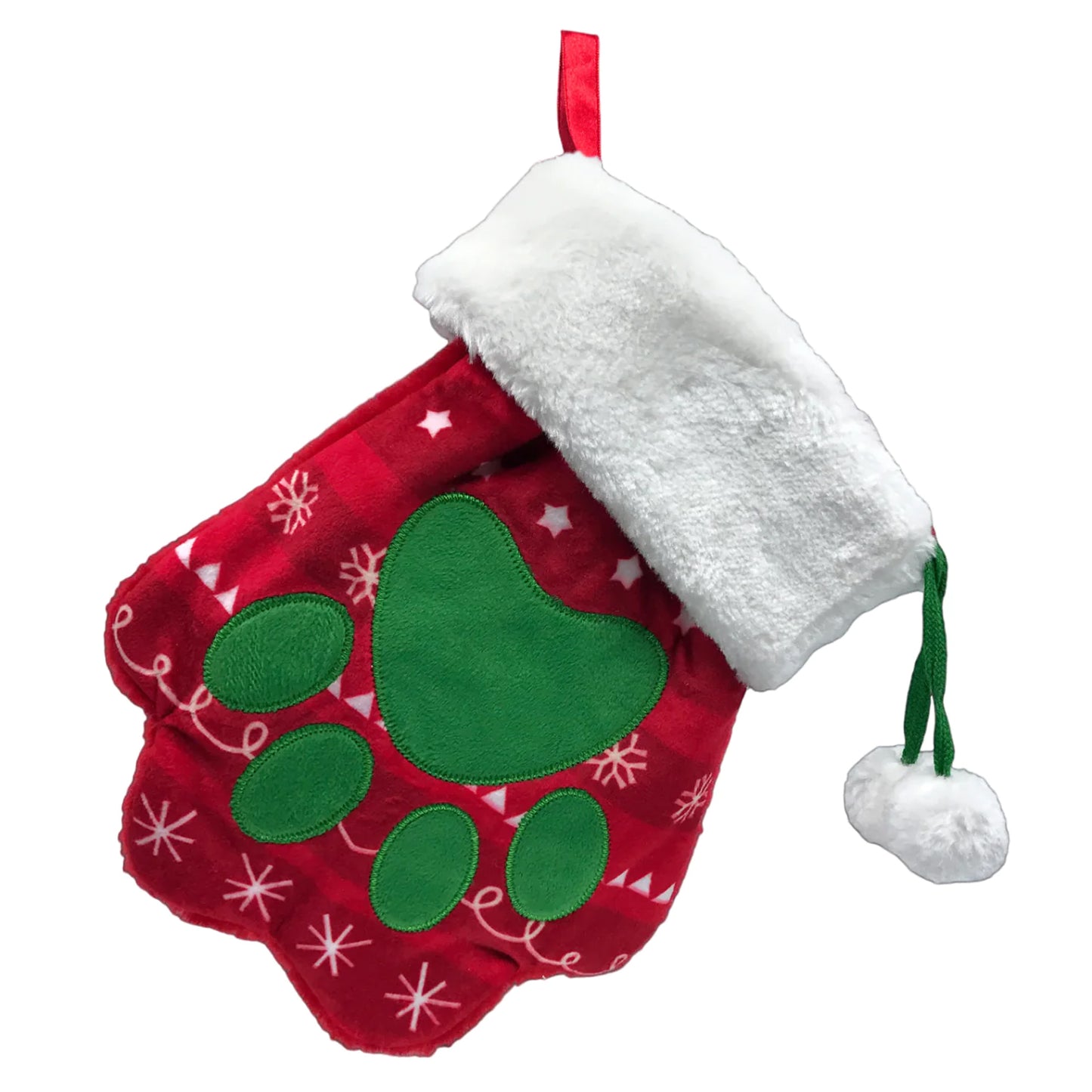 Kong Holiday Stocking Paw Dog Toy