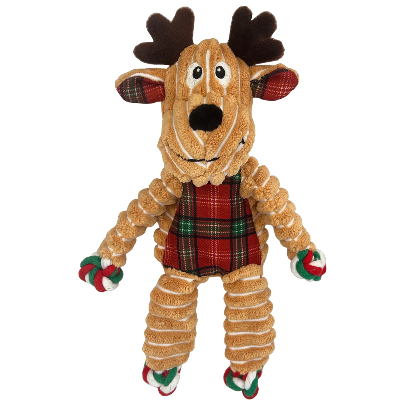 Kong Holiday Floppy Knots Reindeer Dog Toy