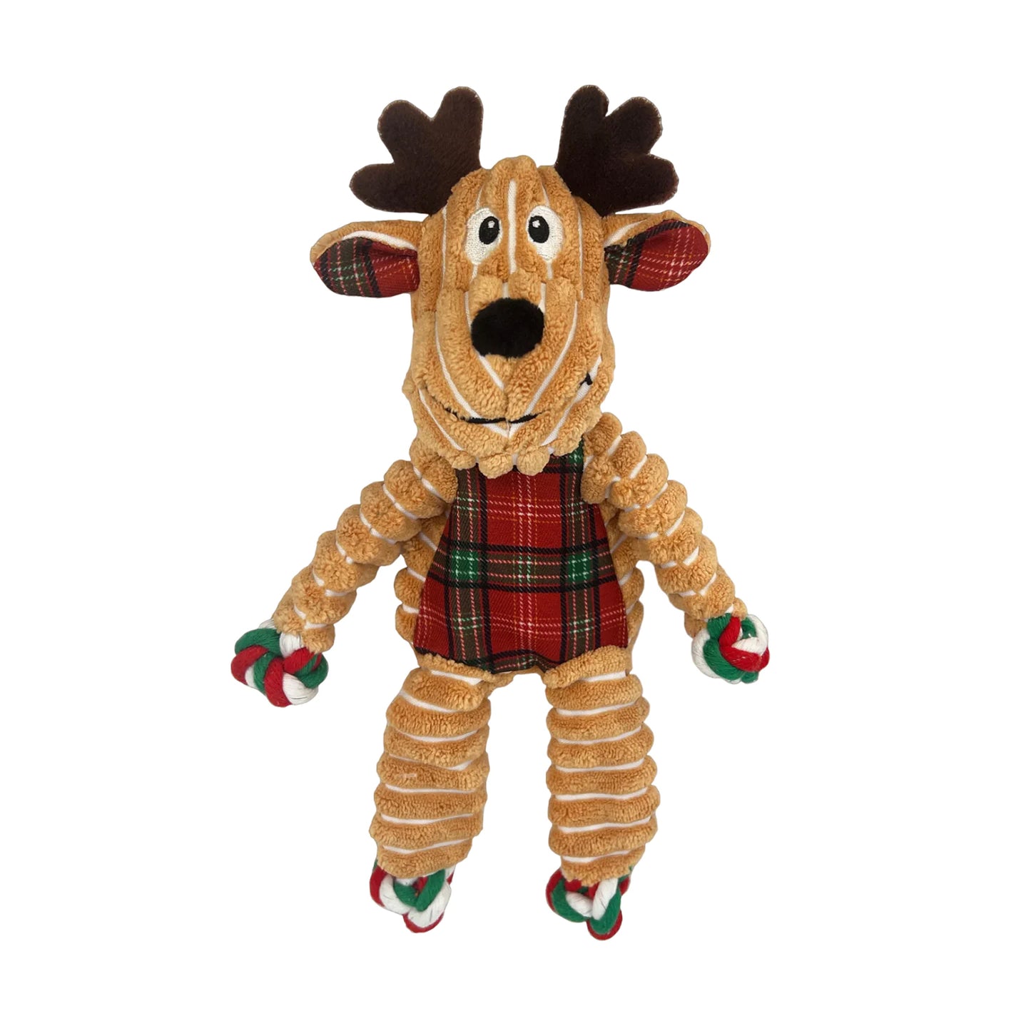 Kong Holiday Floppy Knots Reindeer Dog Toy