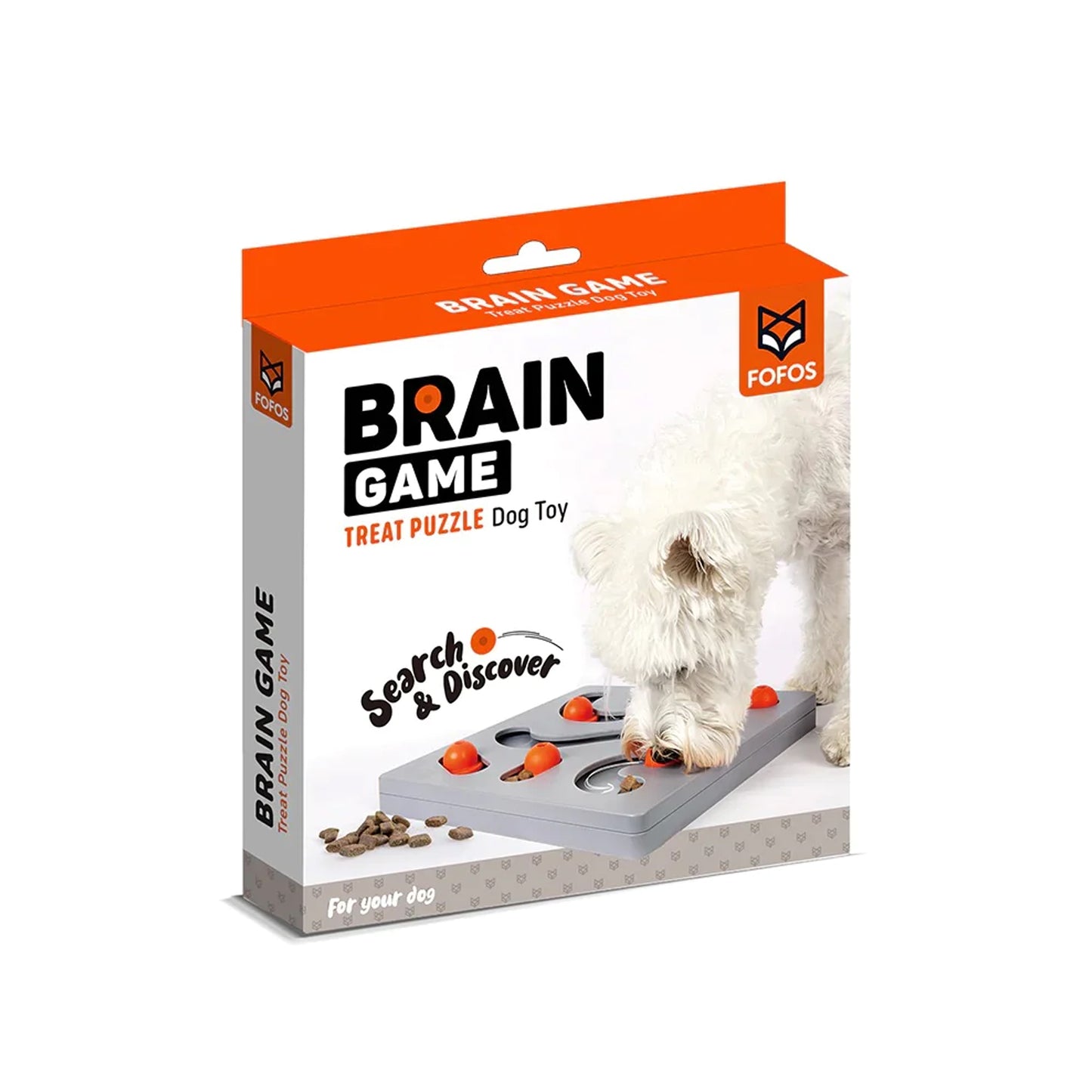 Fofos Brain Game Treat Puzzle Dog Toy