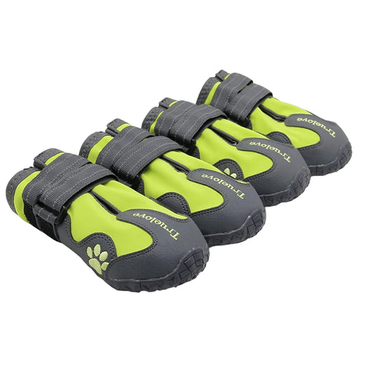 Truelove All Weather Neon Yellow Shoes For Dogs (Set Of 4)