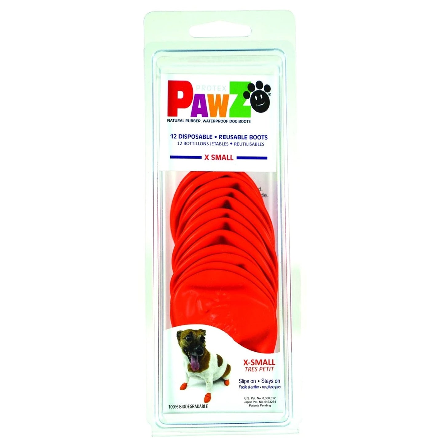 Pawz Waterproof Dog Boots - Extra Small - Orange