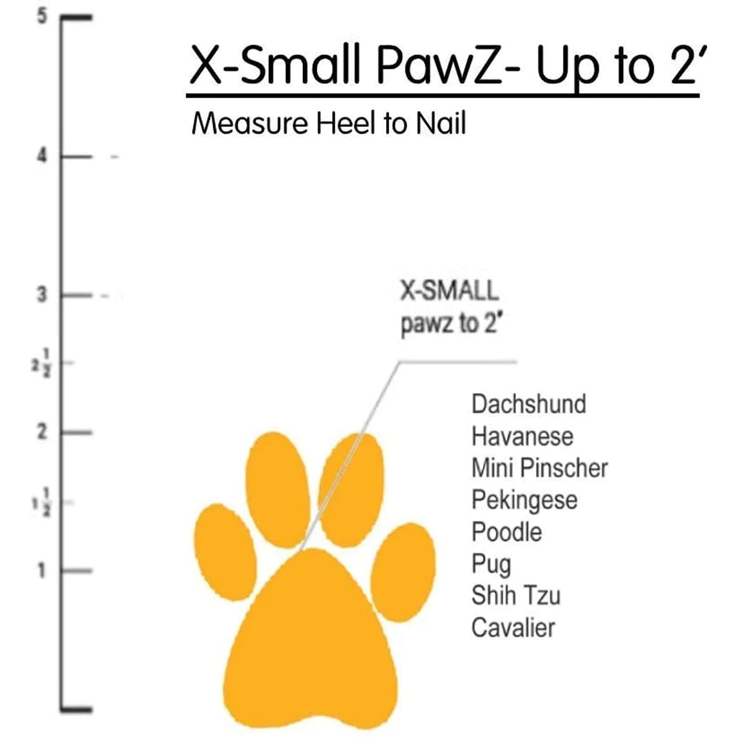 Pawz Waterproof Dog Boots - Extra Small - Orange