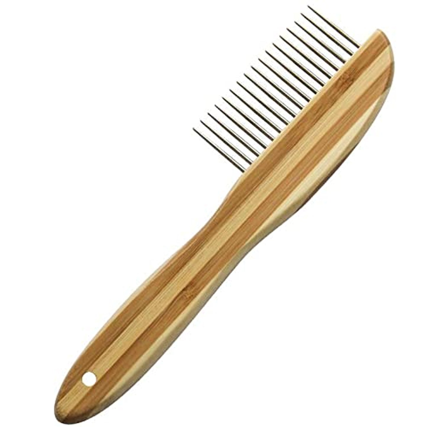 Smarty Pet Bamboo Designer Flea Comb With Flat Handle