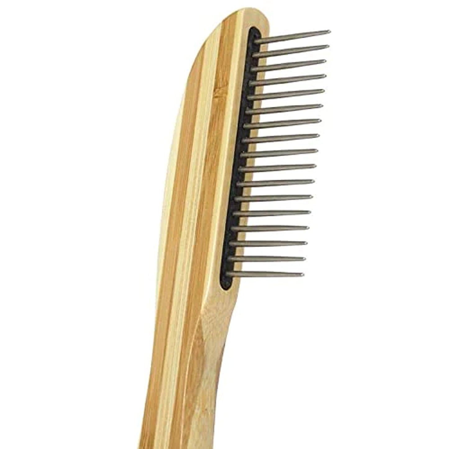 Smarty Pet Bamboo Designer Flea Comb With Flat Handle