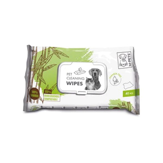 M-Pets Cleaning Wipes 100% Bamboo 15 X 20 Cm