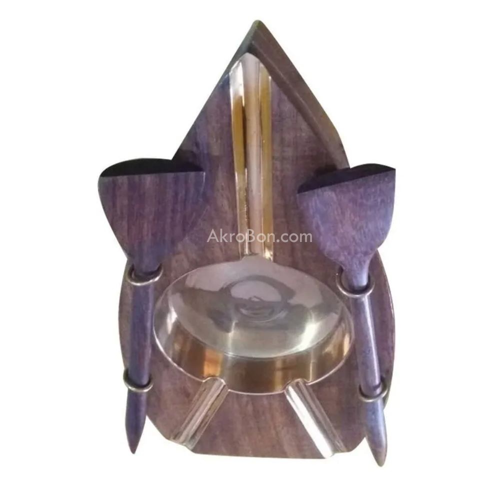 Boat Shaped Wooden Handicraft Ashtray
