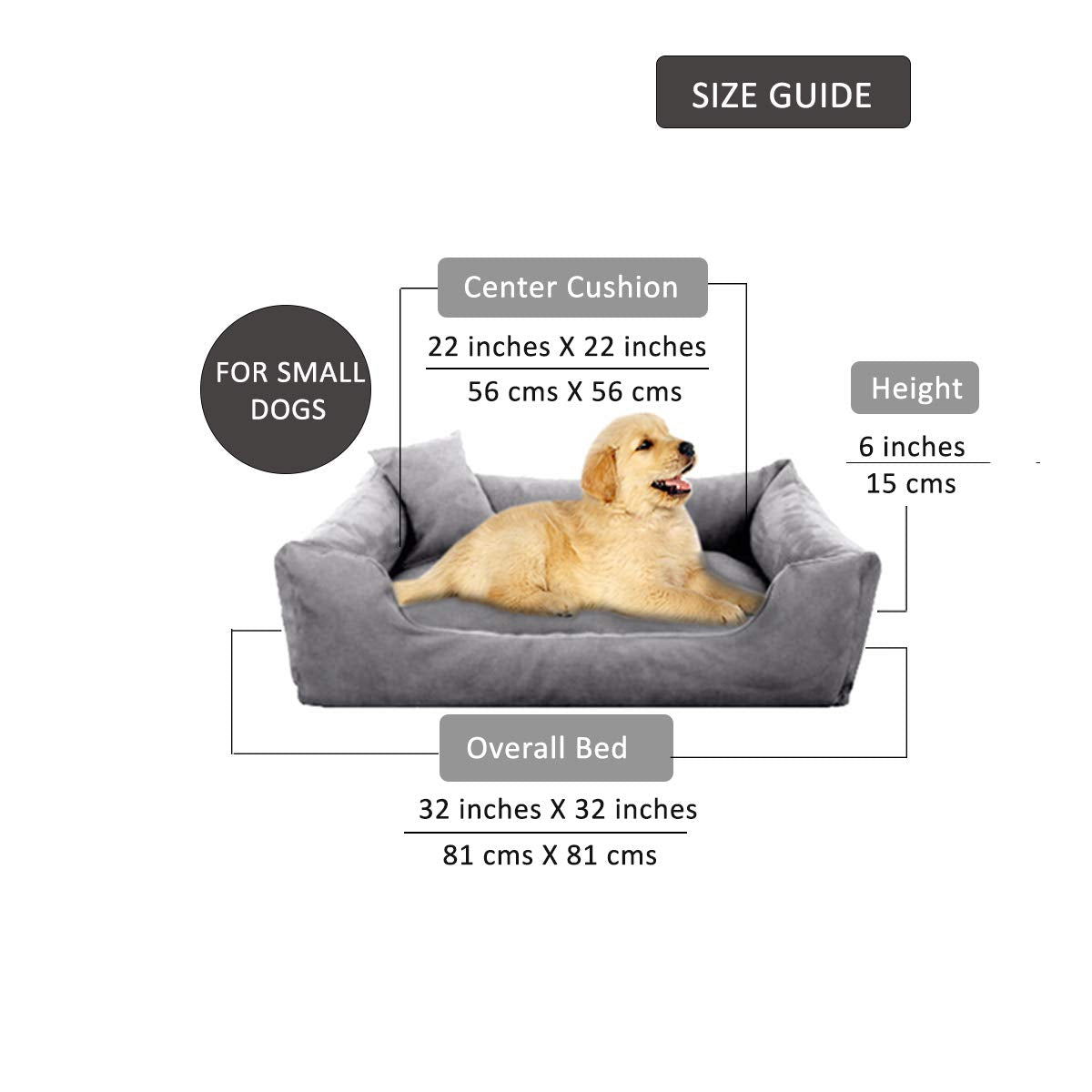 Yellow - Pet Royale Small Dog Bed