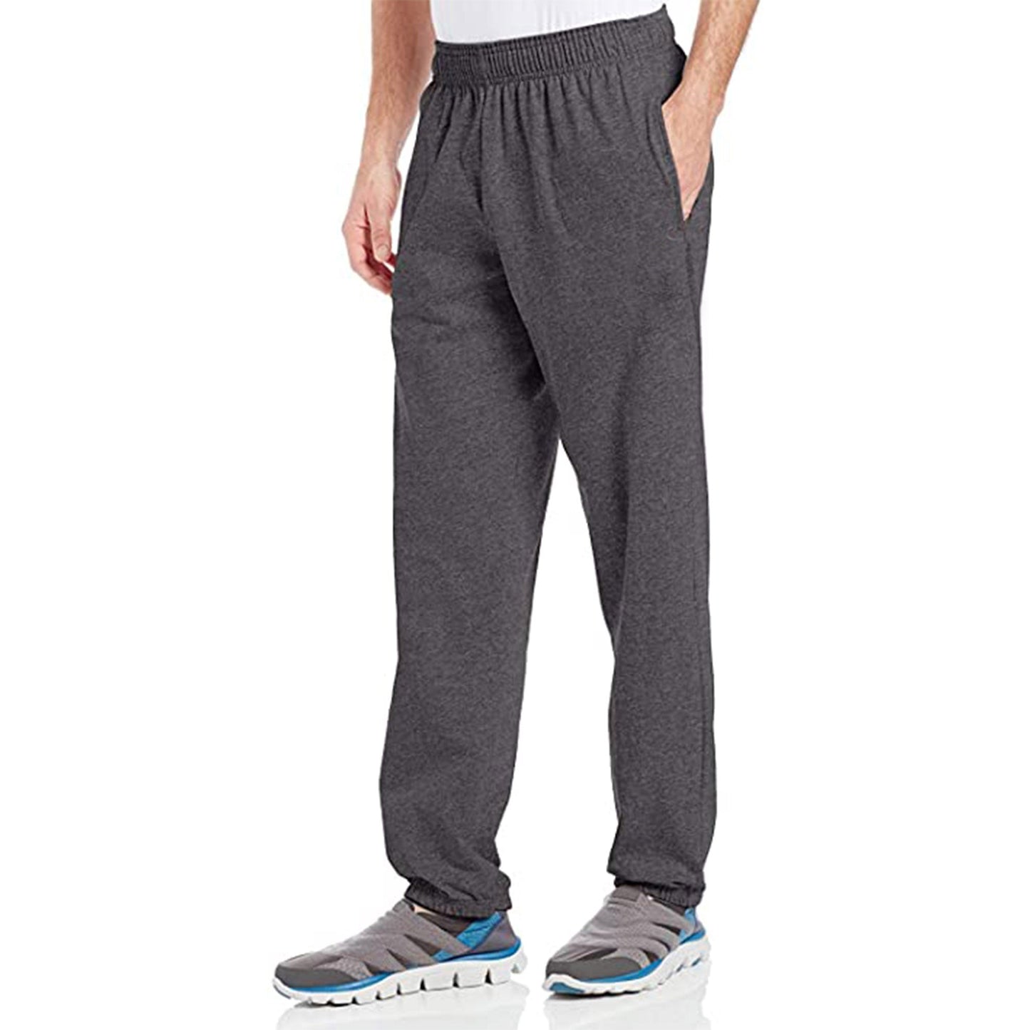 Azlax Mens Cotton Jersey Cotton Track Pants