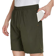 Azlax Mens Shorts Dark Green