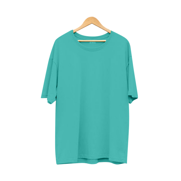 Azlax Cyan Green 100% Cotton Unisex Tshirts