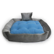 Grey Blue - Pet Royale Velvet Cat Bed