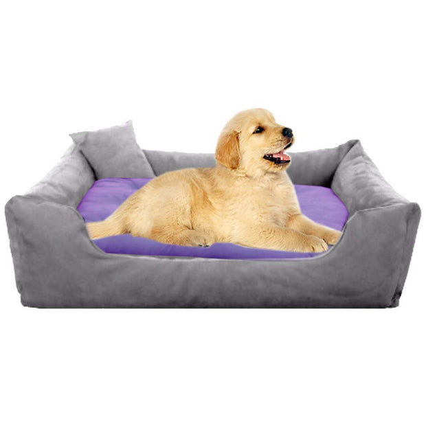 GreyPurple - Pet Royale Small Dog Bed