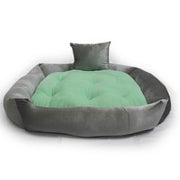 Grey Green - Pet Royale Velvet Cat Bed