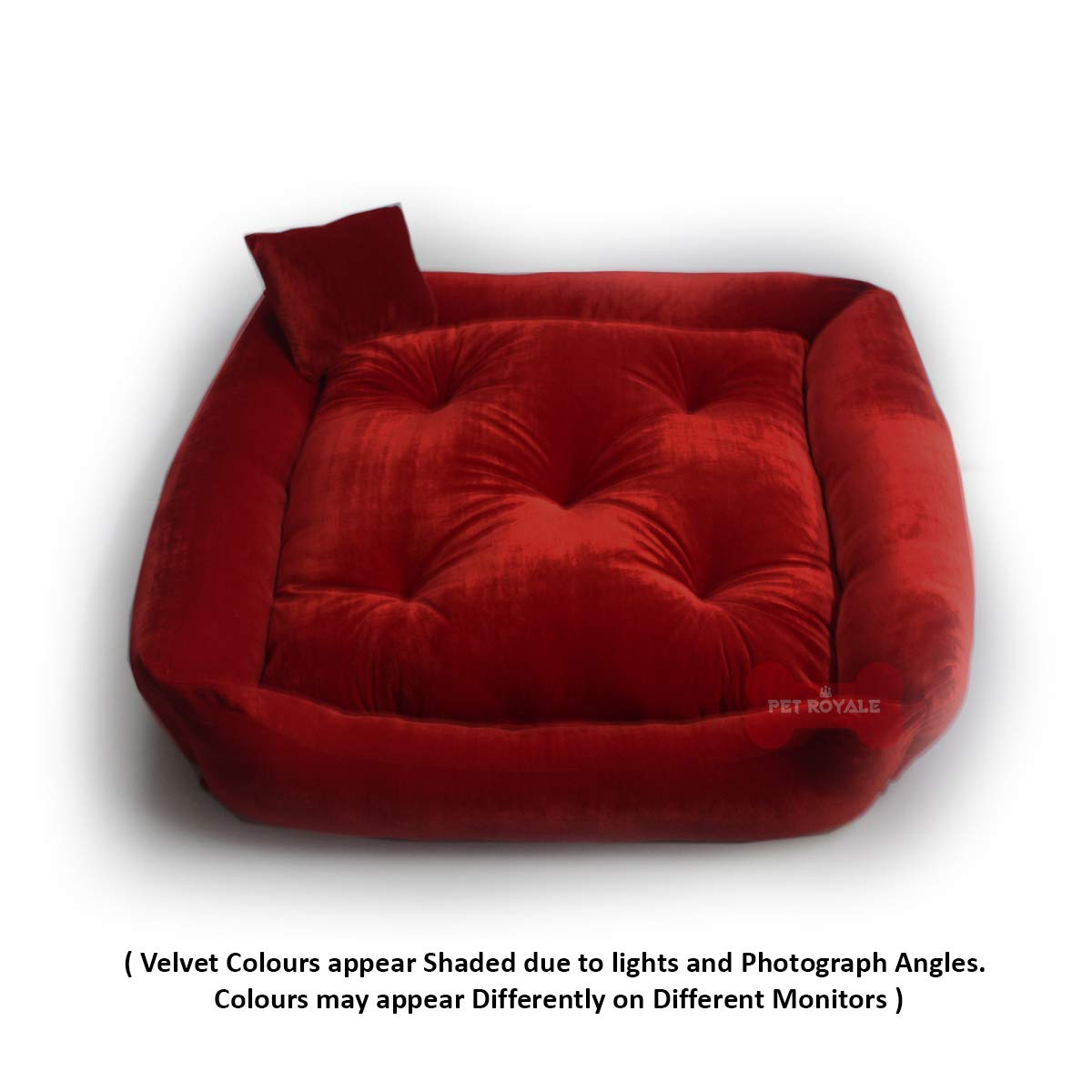 Red - Pet Royale Velvet Cat Bed