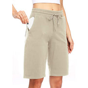 Azlax Womens Shorts Khaki